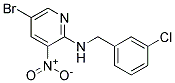 (5-Bromo-3-nitro-pyridin-2-yl)-(3-chloro-benzyl)-amine Struktur