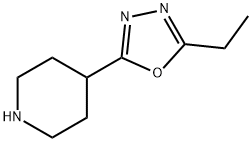 4-(5-ethyl-1,3,4-oxadiazol-2-yl)piperidine Struktur