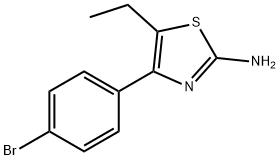 4-(4-BROMOPHENYL)-5-ETHYL-1,3-THIAZOL-2-AMINE Struktur