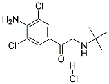 4'-Amino-2-Tert-Butylamino-3',5'-Dichloro Acetophenone HCl Struktur