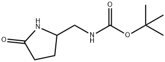 TERT-BUTYL[(5-OXOPYRROLIDIN-2-YL)METHYL]CARBAMATE
 Struktur