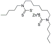 Diamyldithiocarbamic acid, zinc salt Struktur