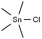 Tetramethyltin chloride Struktur