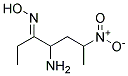 (E)-Methyl-2-[(E)-hydroxyimino]-5-nitro-3-hexanamine Struktur