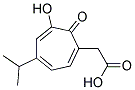 (6-HYDROXY-4-ISOPROPYL-7-OXO-1,3,5-CYCLOHEPTATRIENYL)ACETICACID Struktur