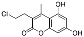 3-(2-CHLOROETHYL)-5,7-DIHYDROXY-4-METHYLCOUMARIN Struktur