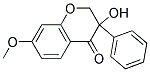 3-HYDROXY-7-METHOXY-3-PHENYL-4-CHROMANONE Struktur