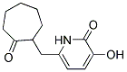 3-HYDROXY-6-((2-OXOCYCLOHEPTYL)METHYL)-2(1H)-PYRIDINONE Struktur