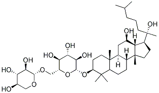 3B-(6-O-(B-D-XYLOPYRANOSYL)-B-D-GLUCOPYRANOSYLOXY)DAMMARANE-12B,20-DIOL Struktur