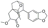 4-(1,3-BENZODIOXOL-5-YL)-7-METHOXY-5-METHYL-2,3,4,5,6,7-HEXAHYDRO-2,5A-METHANO-1-BENZOXEPIN-8-ONE Struktur