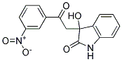 3-HYDROXY-3-(3-NITROPHENACYL)-2-INDOLINONE Struktur