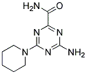 4-AMINO-6-PIPERIDINO-1,3,5-TRIAZINE-2-CARBOXAMIDE Struktur