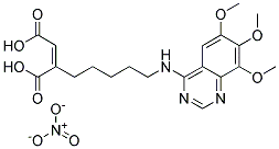 5-((6,7,8-TRIMETHOXY-4-QUINAZOLINYL)AMINO)PENTYLNITRATEMALEATE Struktur