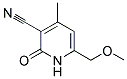 6-METHOXYMETHYL-4-METHYL-2-OXO-1,2-DIHYDRO-3-PYRIDINECARBONITRILE Struktur