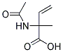 DL-2-ACETAMIDO-2-METHYL-3-BUTENOICACID Struktur