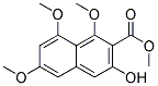 METHYL3-HYDROXY-1,6,8-TRIMETHOXY-2-NAPHTHOATE Struktur