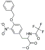 METHYL3-(4-BENZYLOXY-3-NITROPHENYL)-2-(TRIFLUOROACETAMIDO)PROPIONATE Struktur