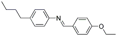 P-BUTYL-N-(P-ETHOXYBENZYLIDENE)ANILINE Struktur