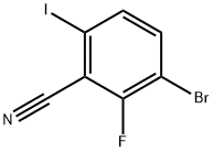 3-Bromo-2-fluoro-6-iodobenzonitrile Struktur