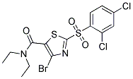 4-Bromo-2-(2,4-dichlorophenylsulfonyl)thiazole-5-carboxylicaciddiethylamide Struktur