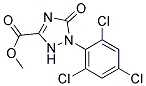 Methyl1-(2,4,6-trichlorophenyl)-2,5-dihydro-5-oxo-1H-1,2,4-triazole-3-carboxylate Struktur