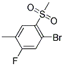 4-Bromo-2-fluoro-5-methylsulfonyltoluene Struktur