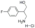 3-(4-FLUOROPHENYL)-DL-BETA-ALANINOL HCL
 Struktur