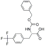 (2S)-2-{[(benzyloxy)carbonyl]amino}-3-[4-(trifluoromethyl)phenyl]propanoic acid Struktur