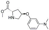 methyl (2S,4R)-4-[3-(dimethylamino)phenoxy]pyrrolidine-2-carboxylate Struktur