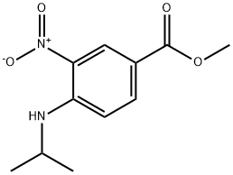 4-Isopropylamino-3-nitro-benzoic acid methyl ester Struktur