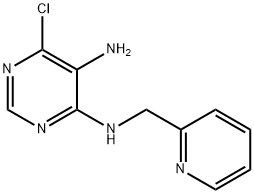 6-chloro-N4-(pyridin-2-ylmethyl)pyrimidine-4,5-diamine Struktur