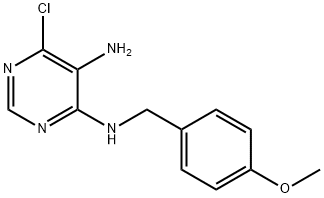 6-chloro-N4-(4-methoxybenzyl)pyrimidine-4,5-diamine Struktur