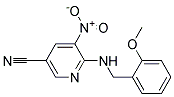 6-(2-Methoxy-benzylamino)-5-nitro-nicotinonitrile Struktur