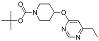 4-(6-Ethyl-pyrimidin-4-yloxy)-piperidine-1-carboxylic acid tert-butyl ester Struktur