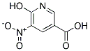 6-hydroxy-5-nitropyridine-3-carboxylic acid Struktur