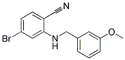 4-Bromo-2-(3-methoxy-benzylamino)-benzonitrile Struktur