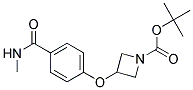 3-(4-Methylcarbamoyl-phenoxy)-azetidine-1-carboxylic acid tert-butyl ester Struktur