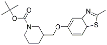 3-(2-Methyl-3a,7a-dihydro-benzothiazol-5-yloxymethyl)-piperidine-1-carboxylic acid tert-butyl ester Struktur