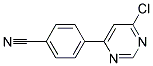 4-(6-Chloro-pyrimidin-4-yl)-benzonitrile Struktur