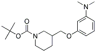 3-(3-Dimethylamino-phenoxymethyl)-piperidine-1-carboxylic acid tert-butyl ester Struktur