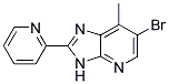 6-bromo-7-methyl-2-pyridin-2-yl-3H-imidazo[4,5-b]pyridine Struktur