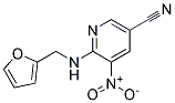 6-[(Furan-2-ylmethyl)-amino]-5-nitro-nicotinonitrile Struktur