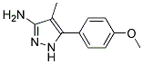 5-(4-methoxyphenyl)-4-methyl-1H-pyrazol-3-amine Struktur