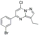 5-(3-bromophenyl)-7-chloro-3-ethylpyrazolo[1,5-a]pyrimidine Struktur