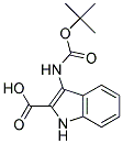 3-[(tert-butoxycarbonyl)amino]-1H-indole-2-carboxylic acid Struktur