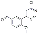 3-(6-Chloro-pyrimidin-4-yl)-4-methoxy-benzaldehyde Struktur