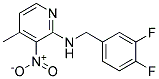 (3,4-Difluoro-benzyl)-(4-methyl-3-nitro-pyridin-2-yl)-amine Struktur