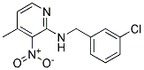 (3-Chloro-benzyl)-(4-methyl-3-nitro-pyridin-2-yl)-amine Struktur