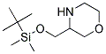 3-(tert-butyldimethylsilyloxymethyl)morpholine Struktur