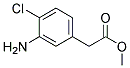 Methyl 3-Amino-4-Chloro Phenylacetic Acid Struktur